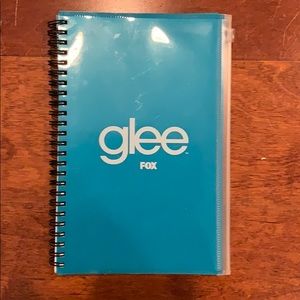 Blue Glee Spiral Notebook with Zip Pouch
